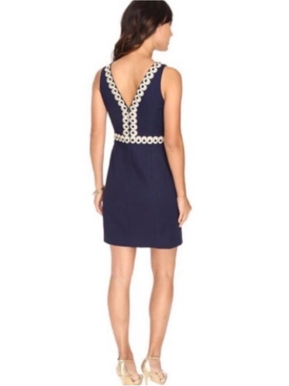 Lilly Pulitzer True Navy Esme Shift Dress Size 2 - Picture 8 of 8